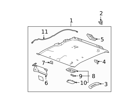 Interior Trim - Cab for 2005 Chevrolet Colorado #3