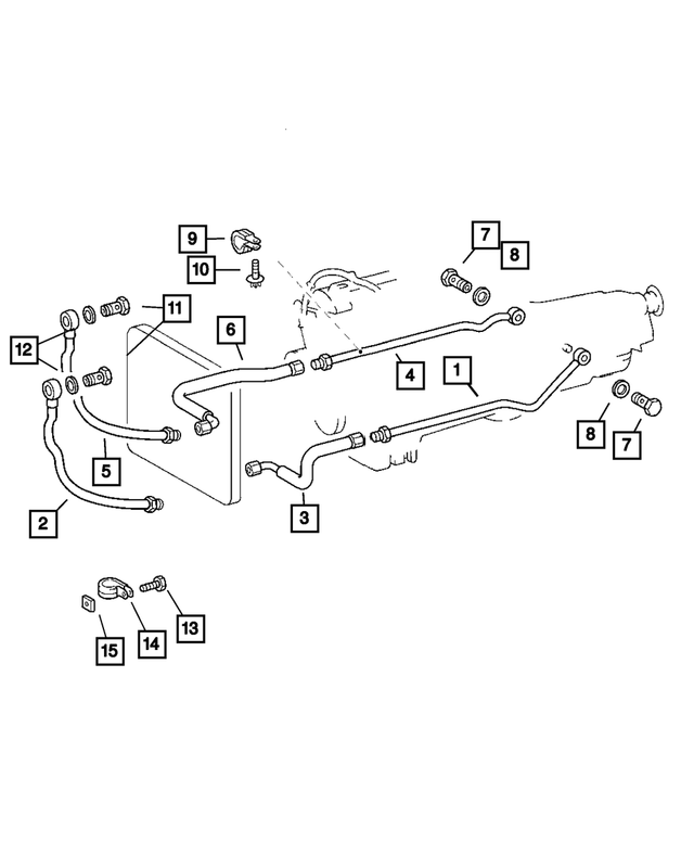5097688AA - : Oil Cooler Tube Clip for Mopar Image