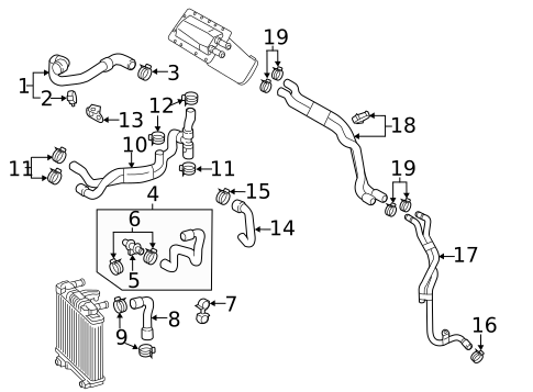 Hoses & Lines for 2014 Audi S7 #3
