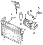 4796287 - HVAC: A/C Refrigerant Hose for Chrysler: Cirrus, Sebring | Dodge: Stratus Image
