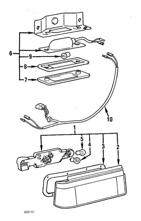 License Lamps for 1987 Mitsubishi Tredia #0