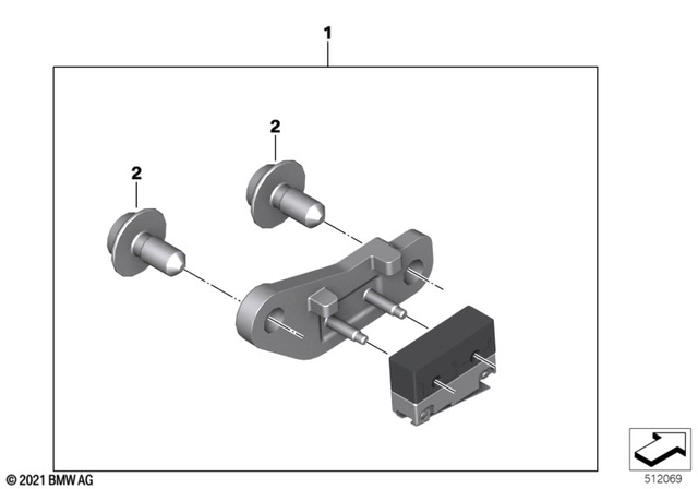 61328357193 - : Set Brake Light Switch Foot Brake for BMW-Motorrad Image