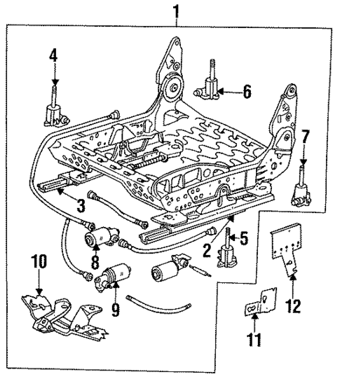 Seats & Track Components for 1995 Porsche 928 #0