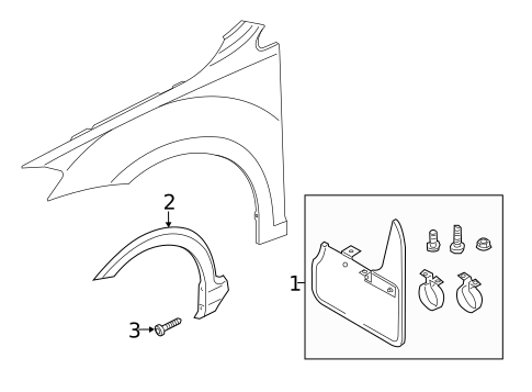 Exterior Trim - Fender for 2019 Volkswagen Golf Alltrack #0