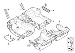 51478042106 - Vehicle Trim: Floor Trim Cover, Front for BMW Image