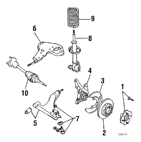 Front Suspension for 1986 Nissan Sentra #1