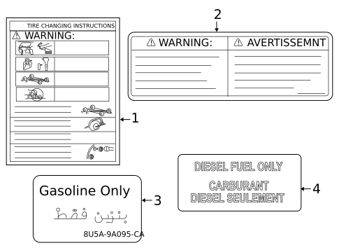 Labels for 2008 Ford F-350 Super Duty #0
