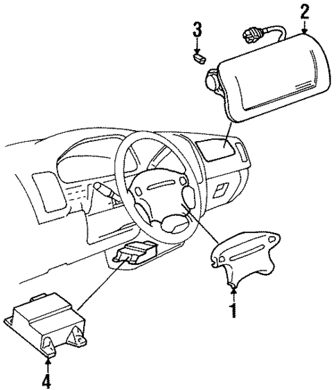 Air Bag Components for 1997 Mazda MPV #0
