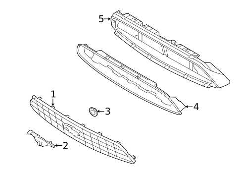 Grille & Components for 2014 Ford Mustang #0