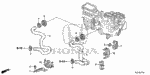 79717SJCA00 - Electrical/Exhaust/Heater/Fuel: BRACKET, HEATER HOSE for Honda Image