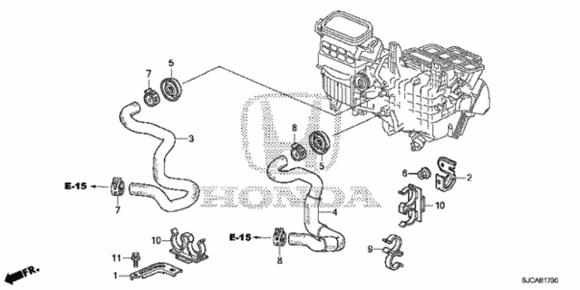 Water Hose for 2014 Honda Ridgeline #0