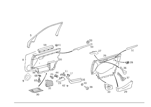 Door Paneling for 1997 Mercedes-Benz C230 #0