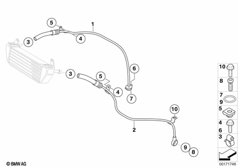 Oil Cooler Lines for 2008 BMW-Motorrad R 1200 GS #0