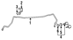 MB914340 - Suspension: Stabilizer Bar for Mitsubishi Image