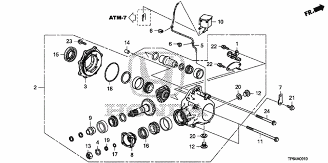 AT Transfer (4WD) (V6) for 2012 Honda Crosstour #0