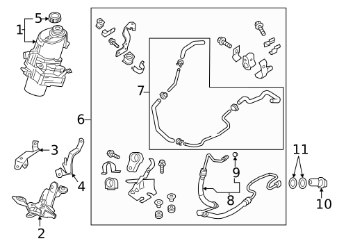 Pump & Hoses for 2018 Infiniti Q60 #0