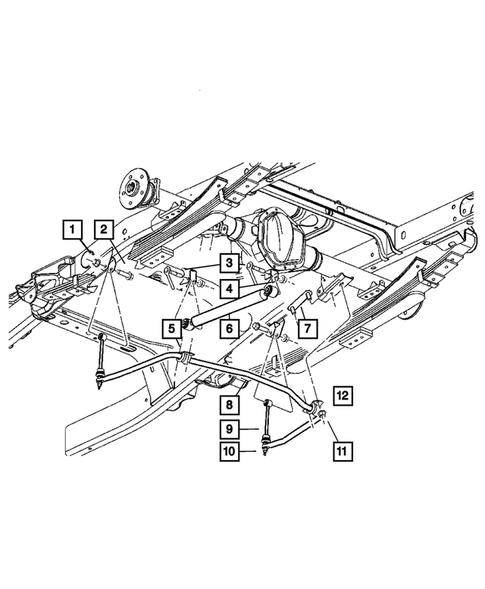 Rear Stabilizer for 2004 Dodge Ram 2500 #0