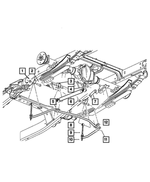 6508044AA - Rear Suspension: Hex Flange Head Bolt, Mounting for Mopar Image