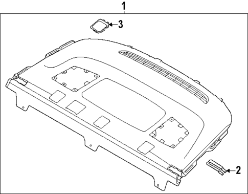 Package Shelf Trim for 2025 Kia K4 #0