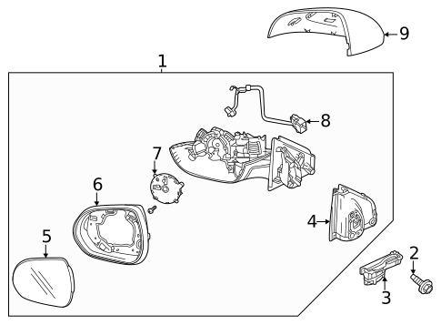 Outside Mirrors for 2025 Chevrolet Trailblazer #0