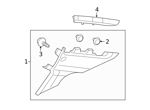 Interior Trim - Quarter Panels for 2013 Honda Civic #0