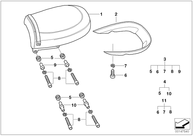 71607657157 - : Cover, Primed for BMW-Motorrad Image
