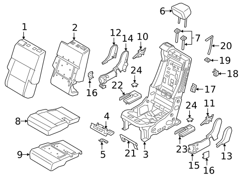 Second Row Seats for 2023 Ford Explorer #2