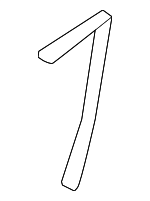 LB5Z78600A96CA - Body: Pull Strap for Ford: Explorer, Police Interceptor Utility Image