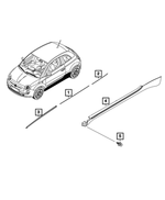 68656270AA - Exterior Ornamentation: Door Outside Molding, Right for Fiat: 500E Image
