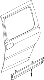 10240188 - Body: Body Side Molding for Oldsmobile: Silhouette Image