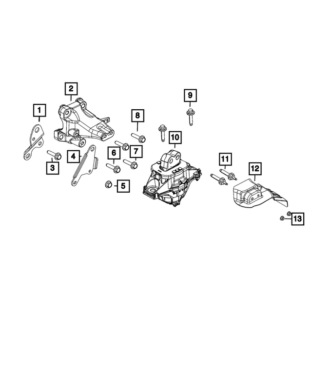 68408759AA - : Differential Bracket for Mopar Image