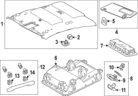Headliner for 2024 Toyota Tacoma #2