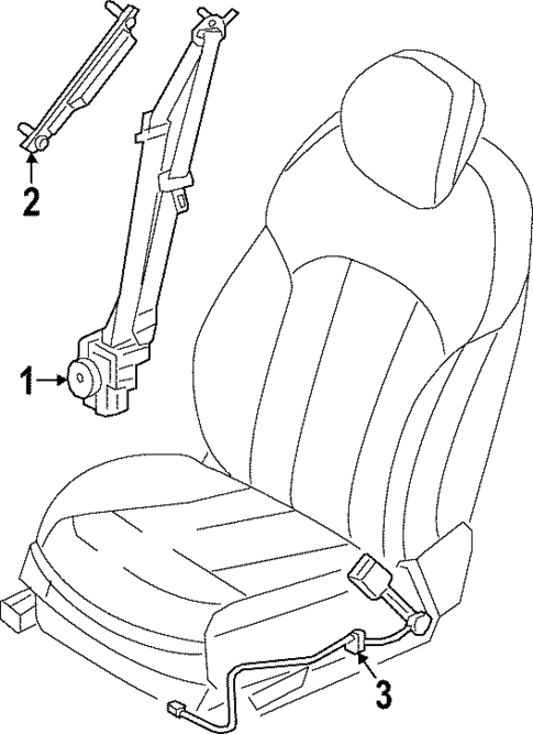 Seat Belt for 2025 Genesis G90 #0