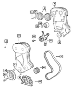 6502926 - Engine 2.0L Four Cylinder: Hex Flange Head Bolt for Mopar Image