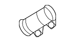 1K0253141R - Exhaust: Exhaust Muffler Clamp for Volkswagen Image