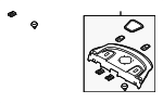 856102M1019P - Body: Pkg Tray Trim for Hyundai Image