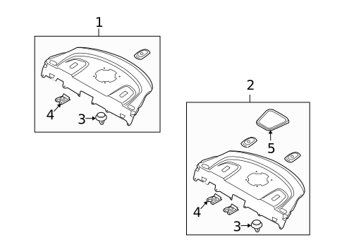 Interior Trim - Rear Body for 2015 Hyundai Genesis Coupe #1