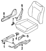 64270AC400 - Body: Seat Track for Subaru Image
