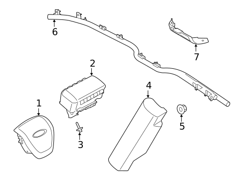 Air Bag Components for 2021 Ford Ranger #0