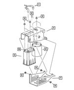 53032052AB - Emission Systems: Vapor Canister Pass Thru Hose for Mopar Image