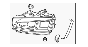 8S0941773H - Unclassified: Composite Headlamp for Audi: TT Quattro, TT RS Quattro, TTS Quattro Image