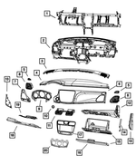 1SQ771X9AB - Interior Trim: Base Panel Instrument Panel for Mopar Image