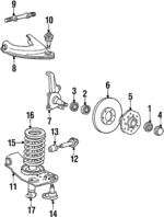 MT141230 - Suspension: Upper Seat for Dodge: Ram 50 Image