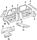 75831SA6870ZA - Body: Front Door for Honda: Accord Image