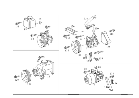Power Steering Pump for 2003 Mercedes-Benz S55 AMG #0
