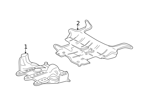 Splash Shields for 2000 Toyota Land Cruiser #0