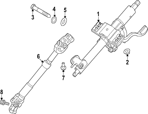Steering Column Assembly for 2022 Hyundai Elantra N #0