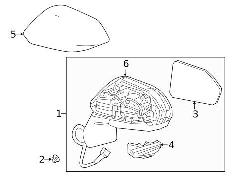 Mirrors for 2025 Toyota Corolla #1