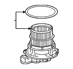 87103AN010 - HVAC: Blower Motor for Toyota Image