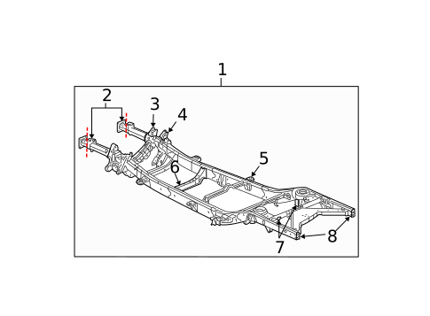 Frame & Components for 2005 Dodge Durango #0